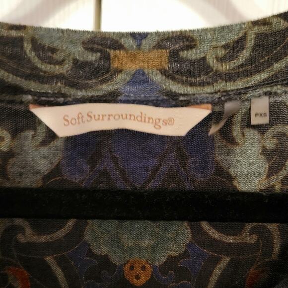 Soft Surroundings, XS | Tunic Paisley Floral Print Scoop Neck - Picture 4 of 4